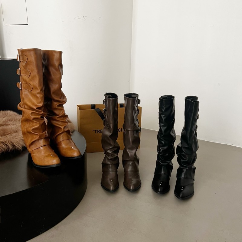 Botas de tubo largo plegables  - Knee High Sock Women reseña y precio